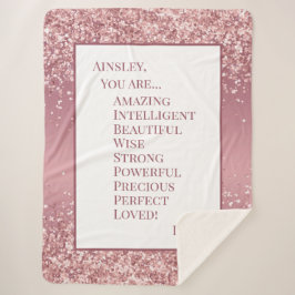 Cobertor Sherpa Sua Filha É Incrível