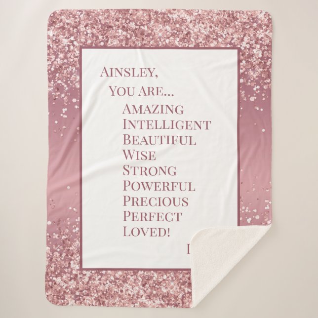 Cobertor Sherpa Sua Filha É Incrível (Frente)