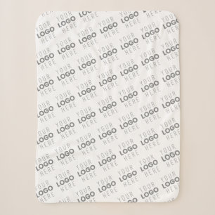 Cobertor Sherpa Sua Imagem/Logotipo Clareada Automaticamente + Pad