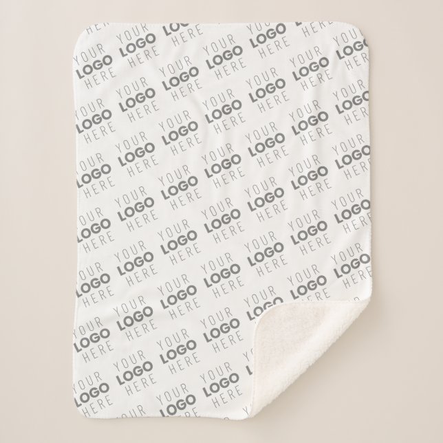 Cobertor Sherpa Sua imagem/logotipo iluminado automaticamente + pa (Frente)