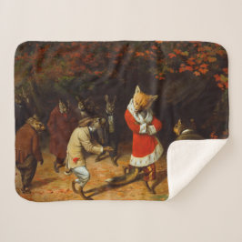 Cobertor Sherpa Sua Majestade Recebe (por William Holbrook Beard)