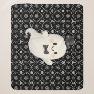 Cobertor Sherpa Suave animação fantasma Halloween