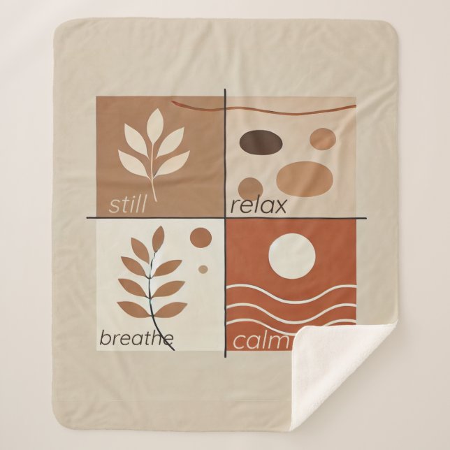 Cobertor Sherpa Suave Zen Retreat Sherpa Blanket (Frente)