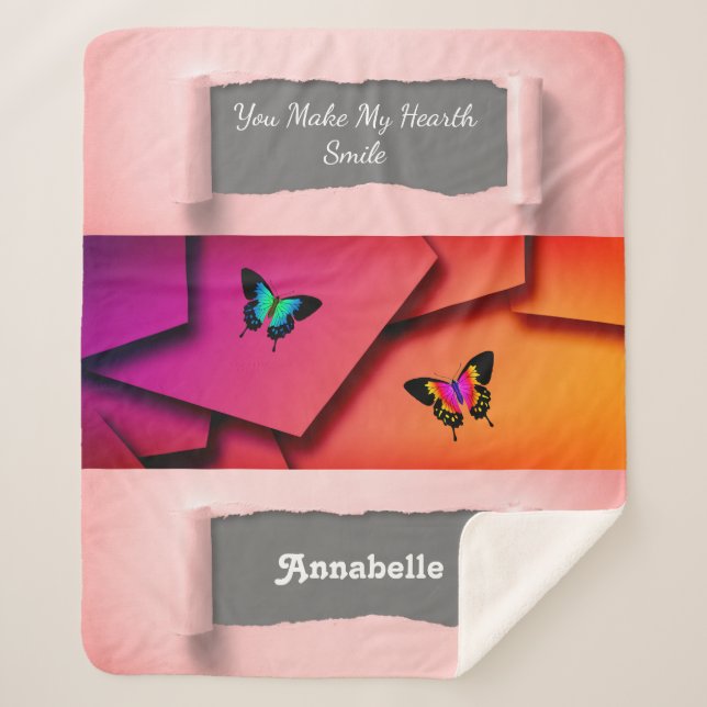 Cobertor Sherpa Sublime Mínimo Artístico Chic Inspiracional (Frente)