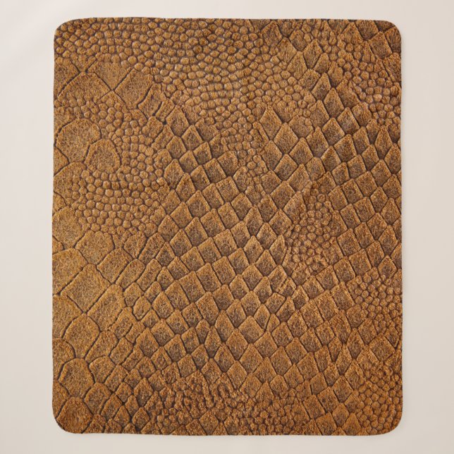 Cobertor Sherpa suede with beautiful patternpattern,snake,texture, (Frente)