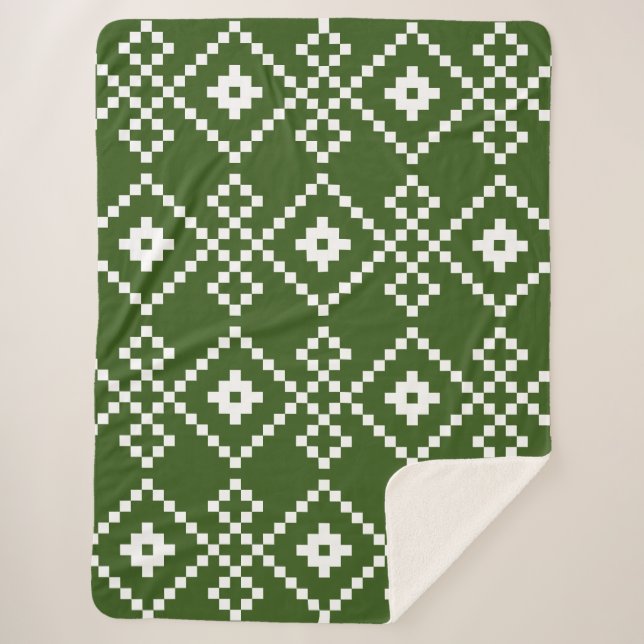 Cobertor Sherpa Suéter de Natal (Frente)