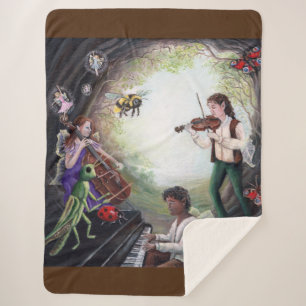 Cobertor Sherpa Summer Solstice Fairy Concert
