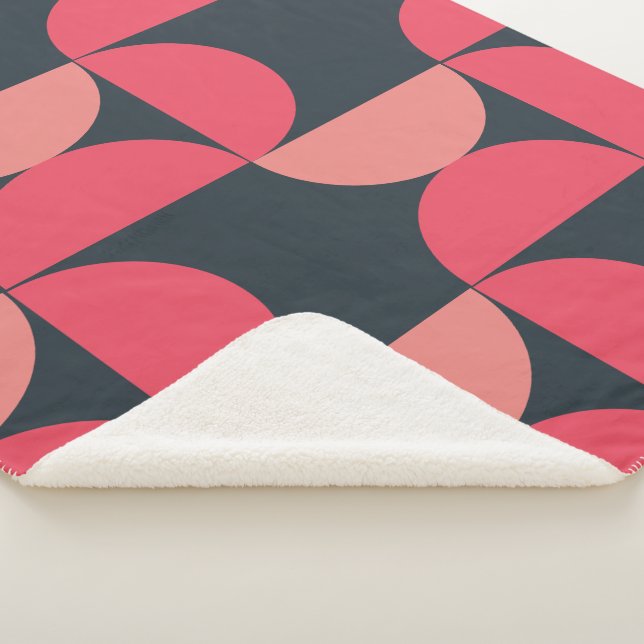 Cobertor Sherpa Sunset de Verão Moderno do Século médio (3/4)