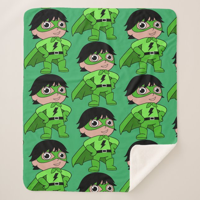 Cobertor Sherpa Super Boy Action Hero (Frente)