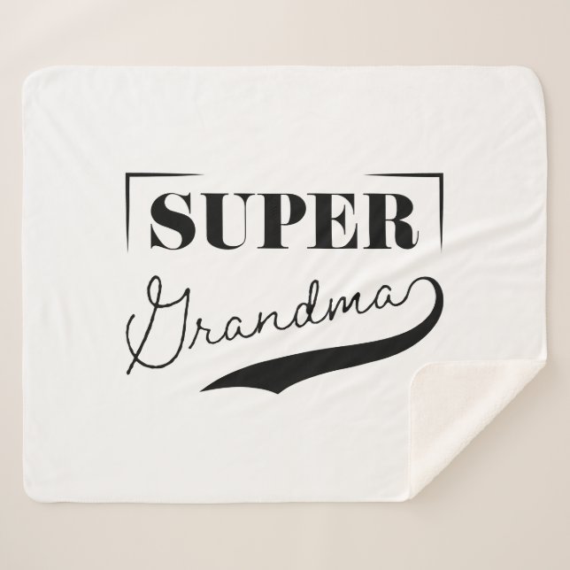 Cobertor Sherpa Super vovó (Frente (Horizontal))