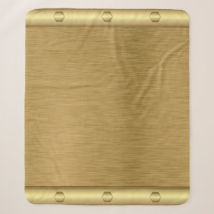 Cobertor Sherpa Superfície de ouro de textura metálica