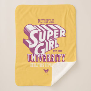 Cobertor Sherpa Supergirl Metropolis University, Departamento de a