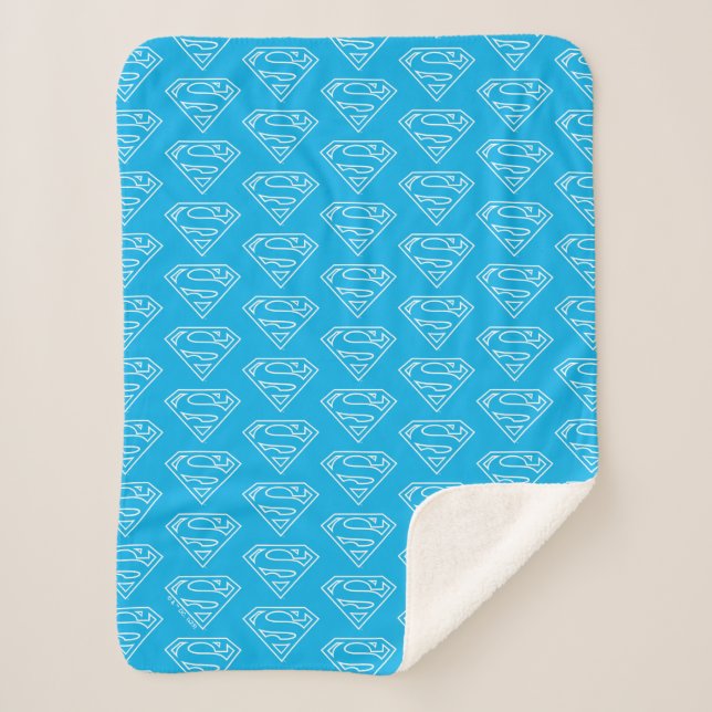 Cobertor Sherpa Supergirl Outline S-Shield (Frente)