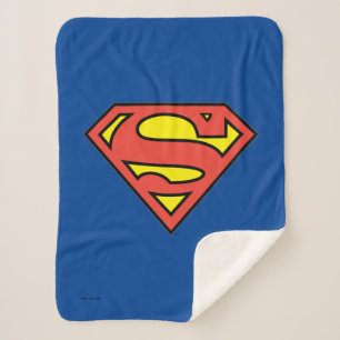 Cobertor Sherpa Superman S-Shield   Logotipo Superman