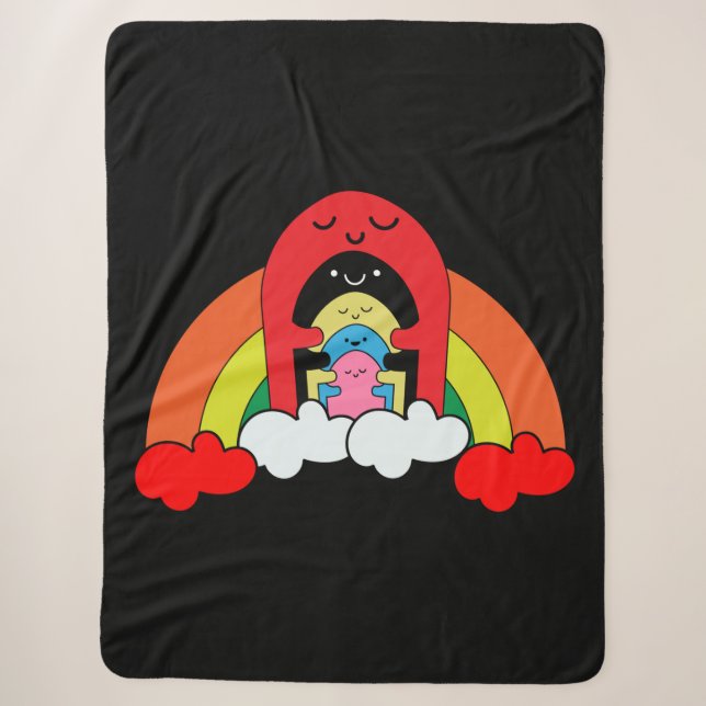 Cobertor Sherpa Suporte para saúde mental (Frente)