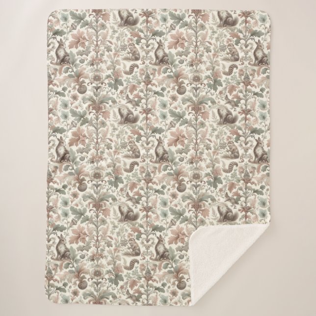 Cobertor Sherpa Sussurros de Madeira: herança natural vitoriana (Frente)