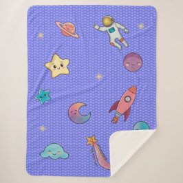 Cobertor Sherpa Sweet dreams soft violet