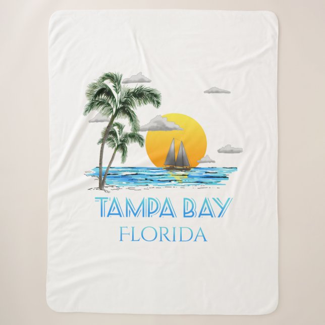Cobertor Sherpa Tampa Bay Florida Sailing (Frente)