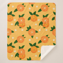 Cobertor Sherpa Tangerinas de Verão