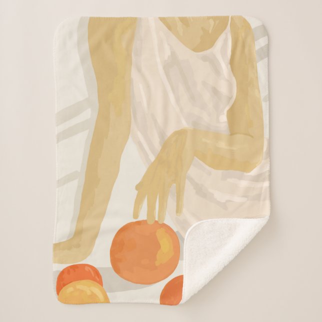 Cobertor Sherpa Tangerine Grace (Frente)