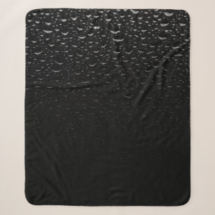 Cobertor Sherpa tapete floral preto e branco