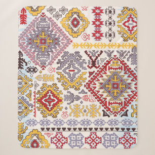 Cobertor Sherpa tapete índio, paisley mandala, ioga
