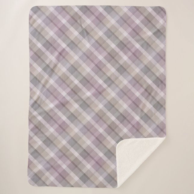 Cobertor Sherpa Tartan colorido Sherpa Blanket (Frente)
