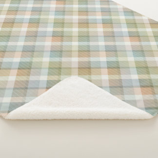 Cobertor Sherpa Tartan colorido Sherpa Blanket