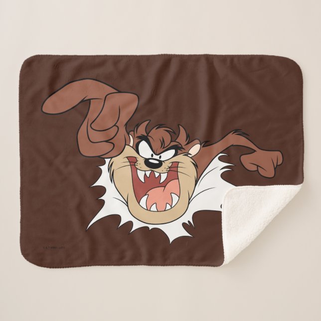 Cobertor Sherpa TAZ™ Bursting Through Page (Frente (Horizontal))