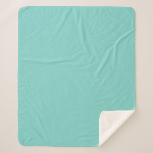 Cobertor Sherpa Teal Claro Sherpa Blanket (Frente)