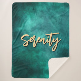 Cobertor Sherpa Teal Serenity Sherpa Blanket