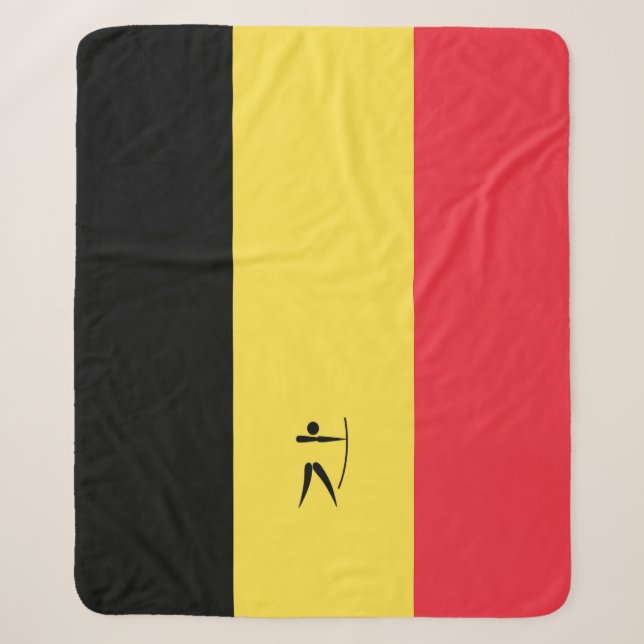 Cobertor Sherpa Team Belgium Archery (Frente)