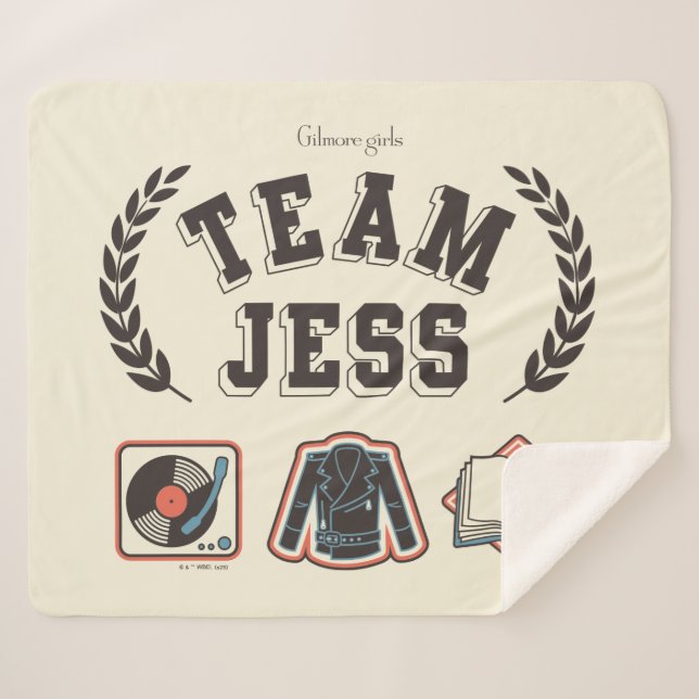 Cobertor Sherpa Team Jess Gilmore Girls Design (Frente (Horizontal))