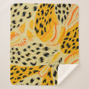 Cobertor Sherpa tecido abstrato de mistura de textura de pele de a