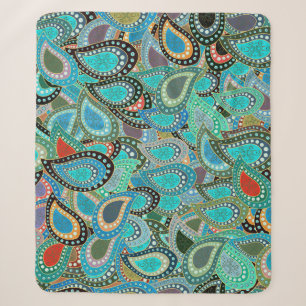 Cobertor Sherpa Tecido ultrafashionável: Motif sem costura abstrat