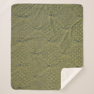 Cobertor Sherpa Tecido verde: textura aproximada