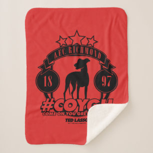 Cobertor Sherpa Ted Lasso   AFC Richmond #COYGH