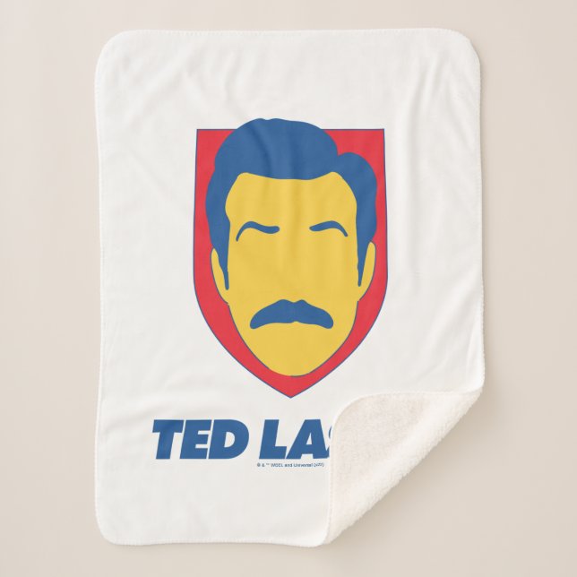Cobertor Sherpa Ted Lasso | Ícone Face (Frente)