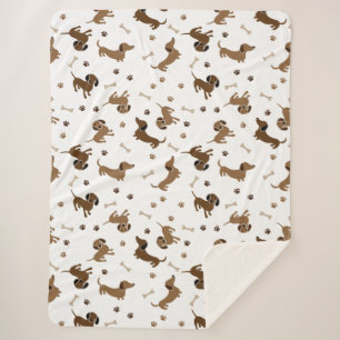 Cobertor Sherpa Tem sido um longo dia Dachshund