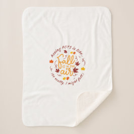 Cobertor Sherpa Tema de queda de potes Sherpa Blanket