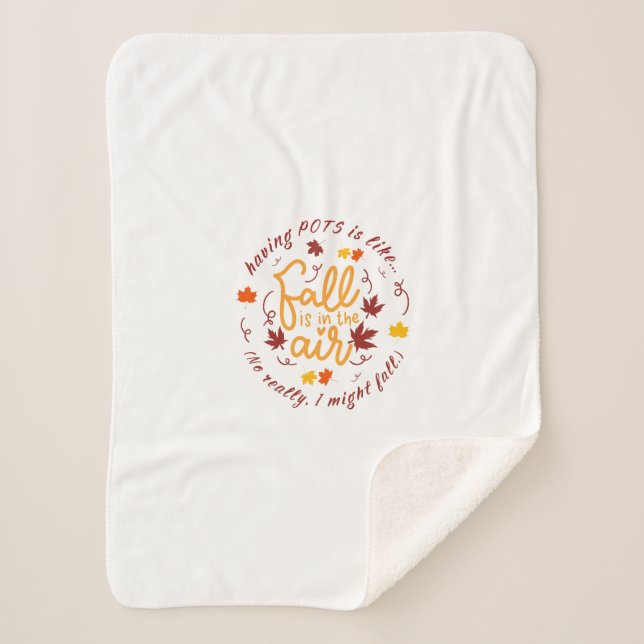 Cobertor Sherpa Tema de queda de potes Sherpa Blanket (Frente)