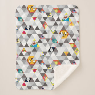 Cobertor Sherpa Tempo de Aventura | Padrão de caráter triangular