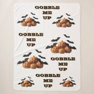 Cobertor Sherpa Temporada Assustadora Gobble Me Up Decoração de Ha