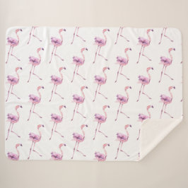 Cobertor Sherpa Tender Flamingo Series Design 5