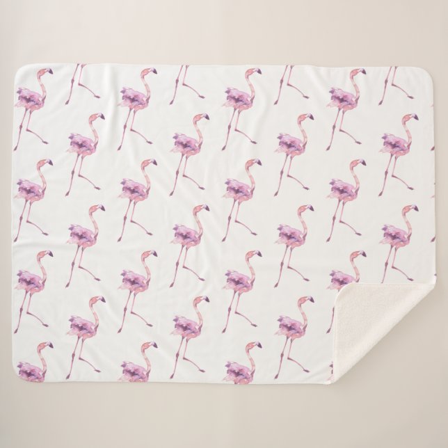 Cobertor Sherpa Tender Flamingo Series Design 5 (Frente (Horizontal))