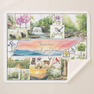 Cobertor Sherpa Tennessee Throw - Parece bom para mim