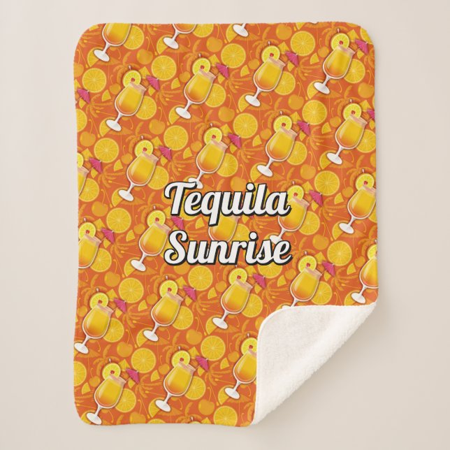 Cobertor Sherpa Tequila Sunrise (Frente)