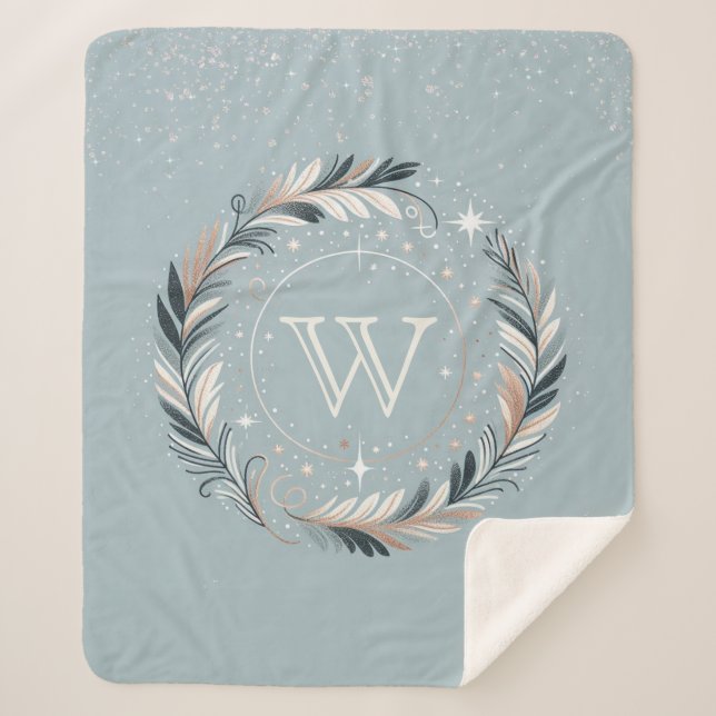 Cobertor Sherpa Terra de inverno encantada (Frente)