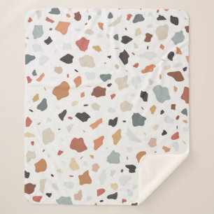 Cobertor Sherpa Terrazzo Pattern