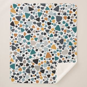 Cobertor Sherpa Terrazzo Pattern